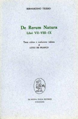 De rerum natura. libri 7º - 9º