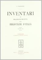 Inventari dei manoscritti delle biblioteche d'italia. vol. 8: firenze