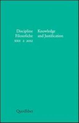 Discipline filosofiche (2012). vol. 2: knowkledge and justification