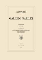 Le opere di galileo galilei. appendice . vol. 2: carteggio