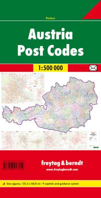 Austria postcodes 1:500 000