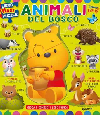 Animali del bosco. libro maxi puzzle. ediz. a colori