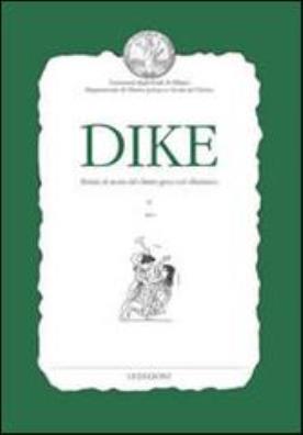 Dike. rivista di storia del diritto greco ed ellenistico (2013)