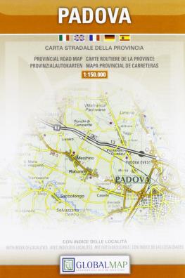 Padova. carta stradale della provincia 1:150.000