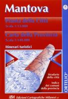 Mantova. pianta della città 1:13.000. carta della provincia 1:140.000. itinerari turistici