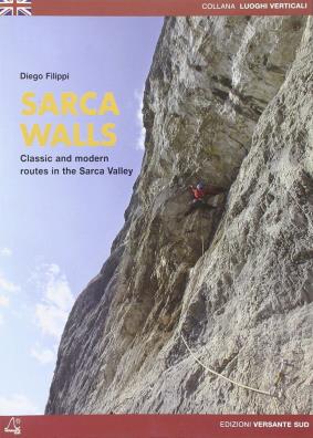 Sarca walls. classic and moderne routes in sarca valley