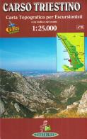 Carso triestino 1:25.000. carta topografica per escursionisti
