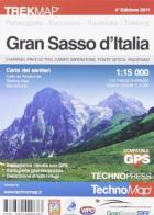 Gran sasso d'italia. carta dei sentieri 1:15.000