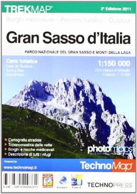 Gran sasso d'italia. carta turistica 1:15.000