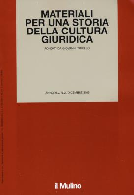 Materiali per una storia della cultura giuridica (2015). vol. 2
