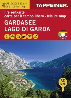 Gardasee. freizeitkarte - lago di garda. carta per il tempo libero - lake garda. leisure map