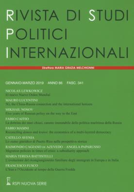 Rivista di studi politici internazionali (2019). vol. 1