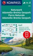 Carta escursionistica n. 070. parco naturale adamello, brenta 1:40.000. ediz. italiana, tedesca e inglese