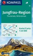 Carta escursionistica n. 84 jungfrau - region, thunersee, brienzersee 1:40.000