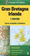 Gran bretagna e irlanda 1:800.000. carta stradale e turistica