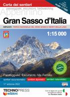 Gran sasso d'italia. carta dei sentieri 1:15.000