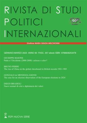 Rivista di studi politici internazionali (2023). vol. 1
