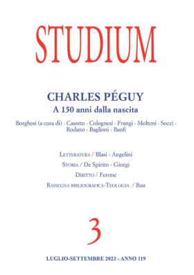 Studium (2023). vol. 3: charles pèguy. a 150 anni dalla nascita