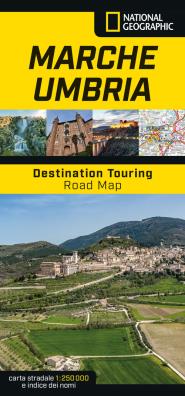 Marche e umbria. road map. destination touring 1:250.000