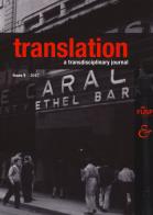 Translation. a transdisciplinary journal. vol. 5