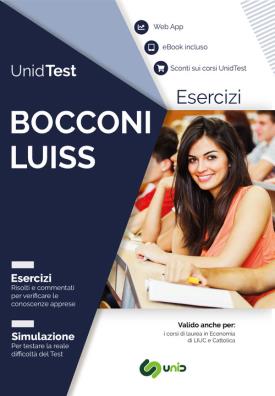 Unidtest. bocconi e luiss. esercizi. con e - book. con contenuto digitale per download e accesso on line